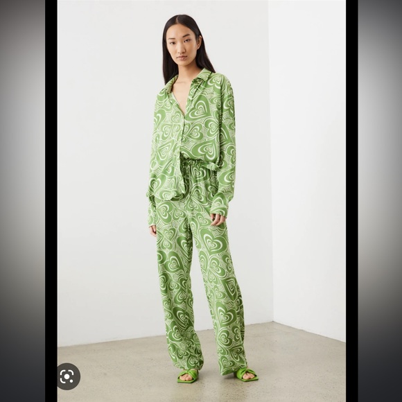 Lisa Says Gah Pants - NEW NEVER WORN - XS Lisa Says Gah! Green Bailey Set!